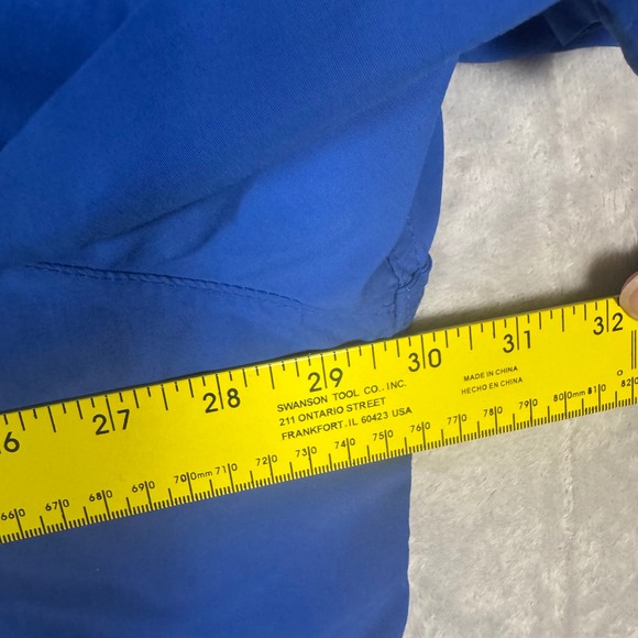 Magellan Outdoors Nylon Fishing Shirt 4XL Blue‎ Button Up Short Sleeve Relaxed - Picture 9 of 10